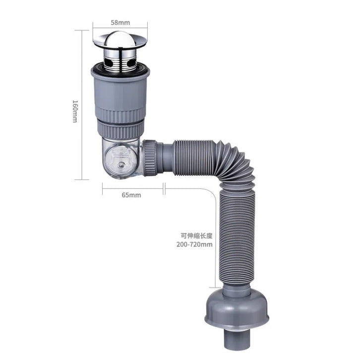 360 Drain Easy Universal Overflow Disposer Drain Kit | Skanto