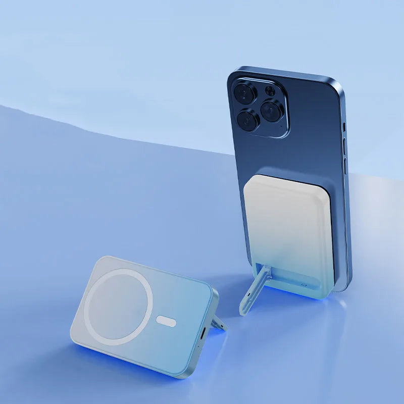 Skanto | Magnetisk Trådløs Power Bank med Stativ