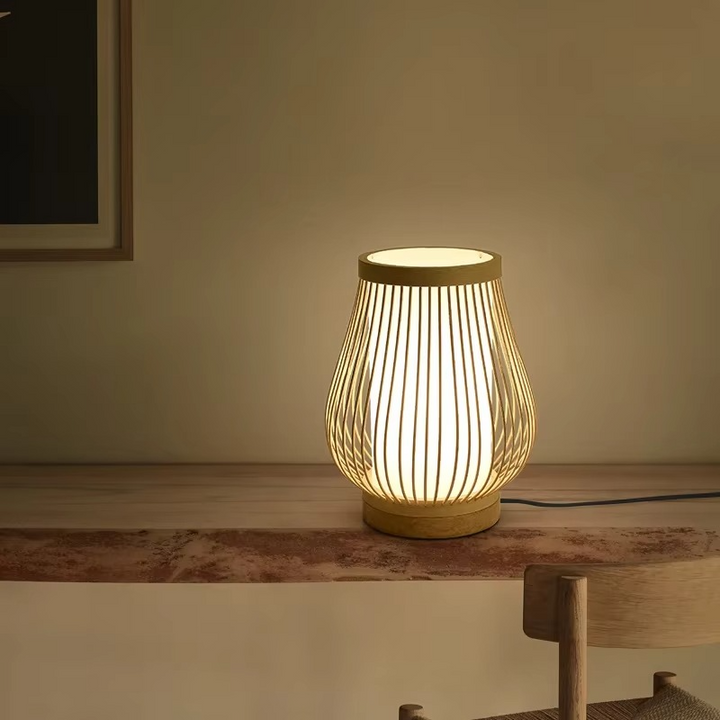 Skanto | Zen-Inspirert Bambus Bordlampe for Soverom og Stue