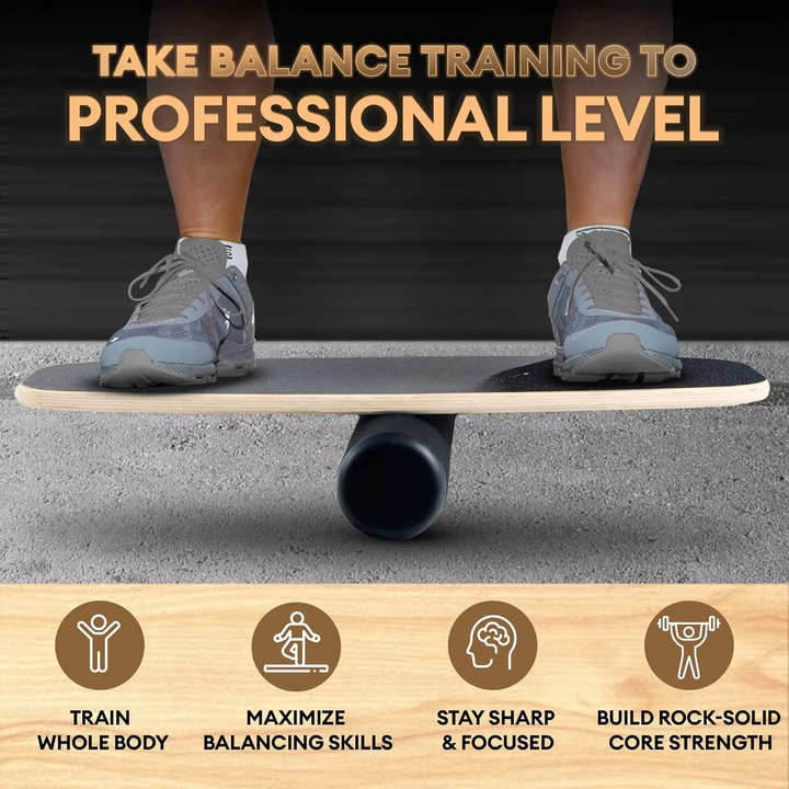 Skanto | 2-i-1 Balansebrettsett, 9 Justerbare Modi Surf Trener – Innovativ Løsning for Balanse Trening