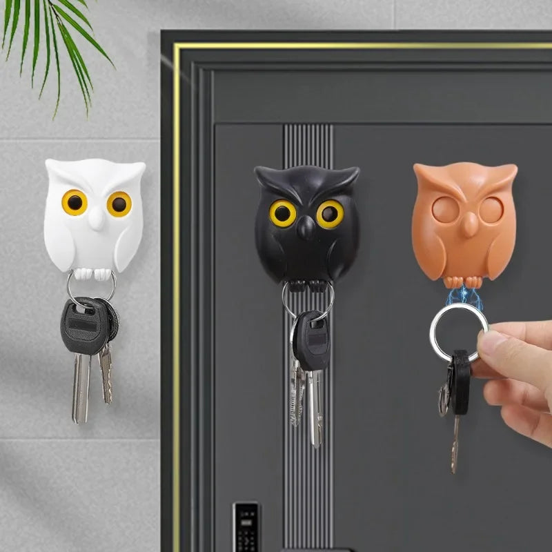 Skanto | Selvklebende magnetisk ugle nøkkelholder