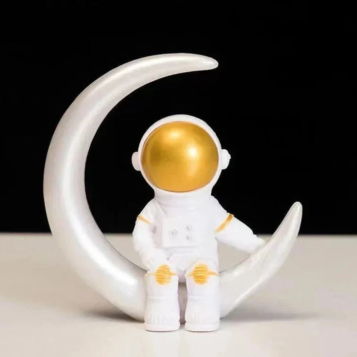 Skanto | Harpiks Astronaut Figur Statue Rom Reisende Skulptur Utdanningsleketøy Skrivebordsdekorasjon Astronaut Modell For Barn Gave