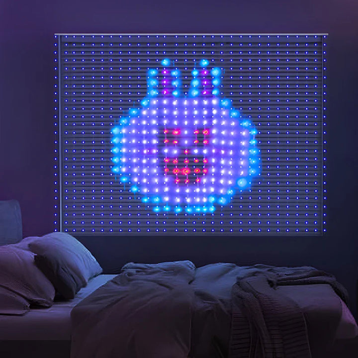 Smart LED Gardin Lyskjede Julelys - Programmerbare Fe-lamper for Soverom, Bryllup & Høytidsdekor med Musikk Synk og Fjernkontroll