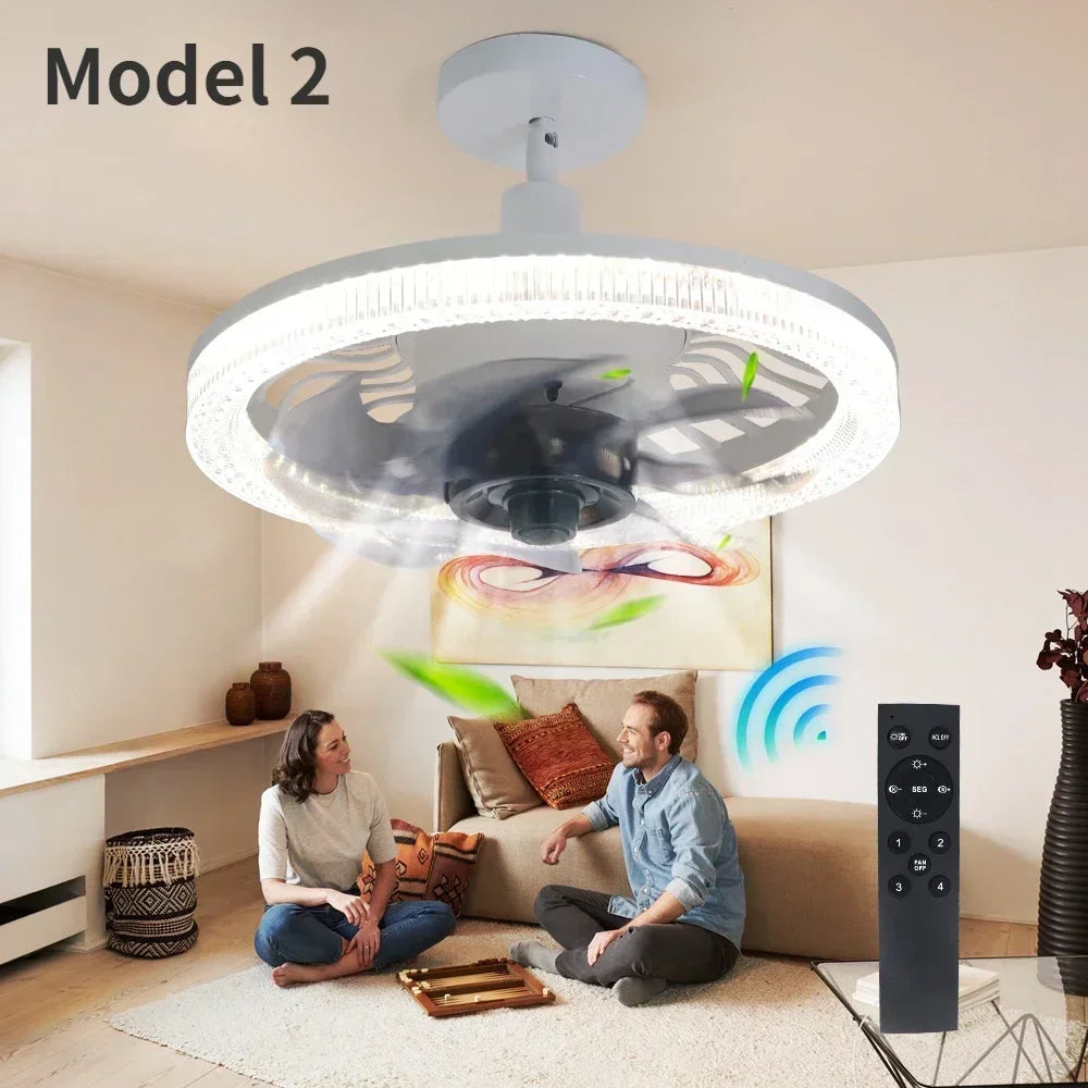 3i1 Fjernkontroll Støyfri Støy Elegant Vifte Lampe | Skanto
