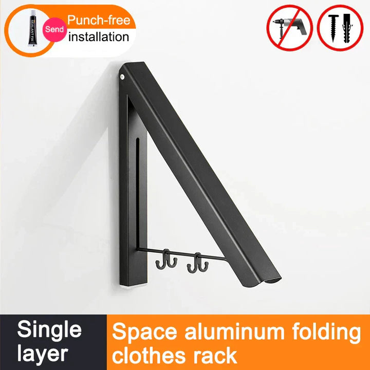 Space Saver FoldaSkantoe Veggkleskap Aluminiumhylle | Skanto