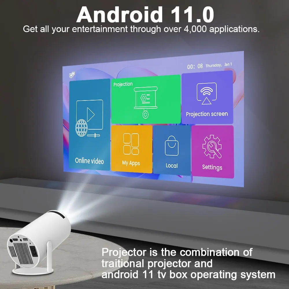 Skanto | – 4K Android-projektor Pro