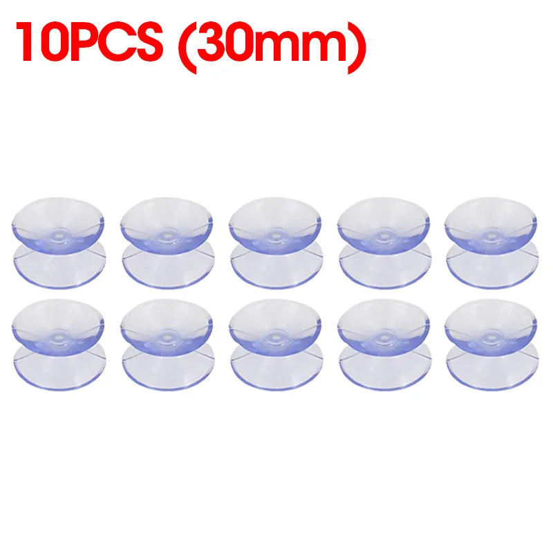 Skanto | 5/20PCS Dobbelt-sidede plast sugekopper - Rutsjesikre klare vakuumsugere for glass, bilvinduer, bordplater, DIY såpeholder