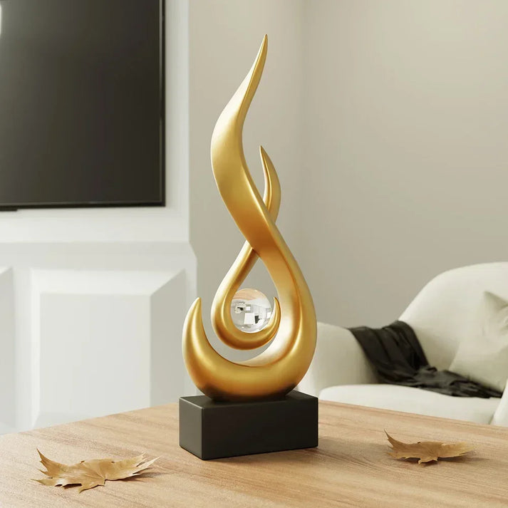 FlowSphere dekorativ skulptur - elegant romdesign Skanto