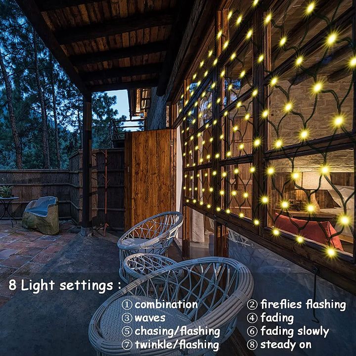 EnchantingGlow Utendørsbelysning - Bærekraftig solcelle hagebelysning | Skanto