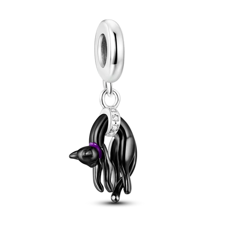 Skanto | 925 Sølv Gylden Leopard Charms Perler Fargerik Kameleon Nesehorn Løve Skarabé Katt Anheng Kompatibel med Original Pandora Armbånd Smykker