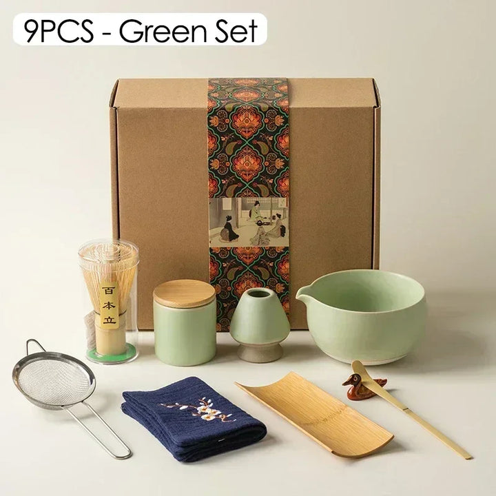 Skanto | 9-delt japansk matcha te sett