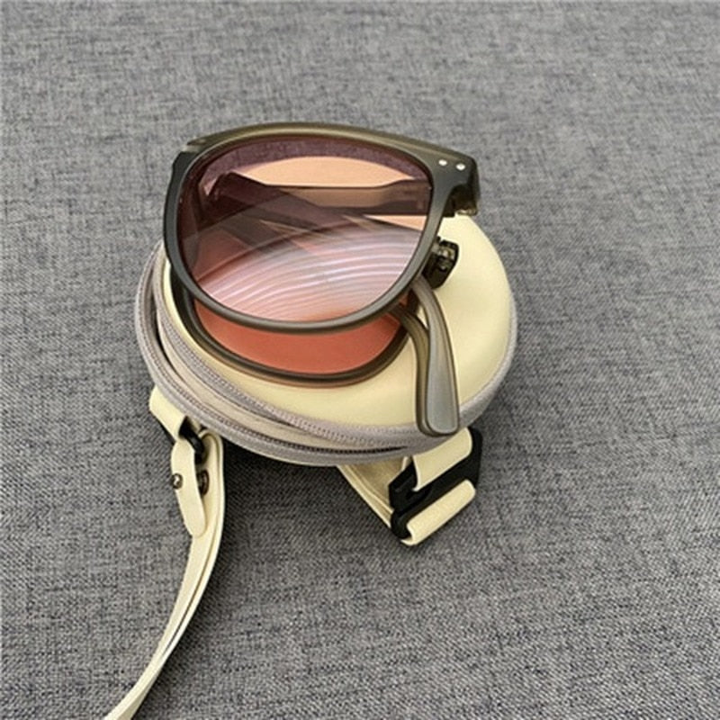 Skanto | Anti-UV Sammenleggbar Motefleks Klare Syn Sunglasses