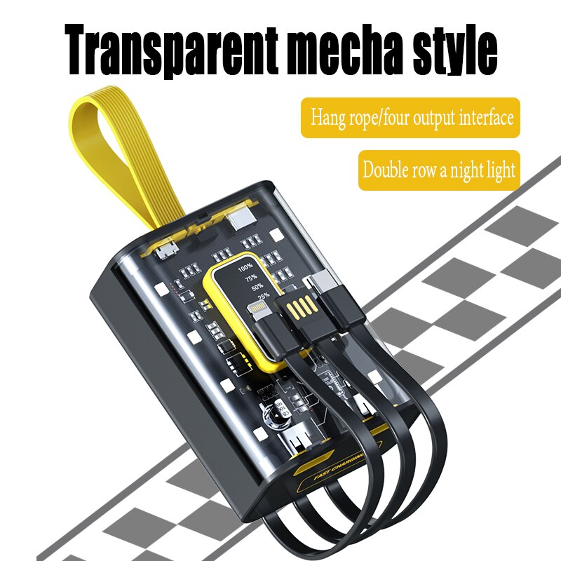 Norvo | Transparent Insight Hurtigladings Powerbank