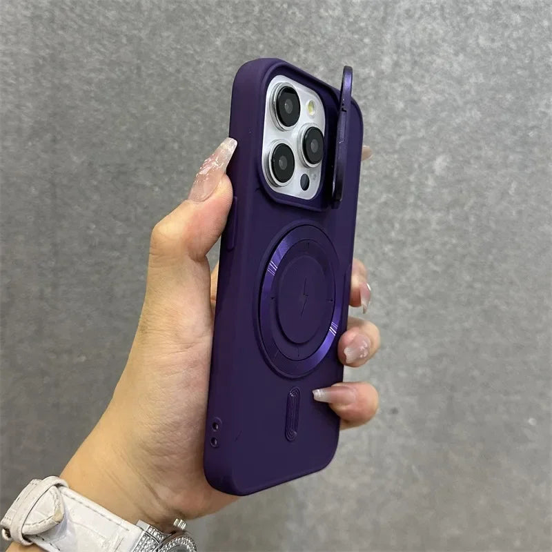 Skanto | Magnetisk Myk Håndleddsbrakett Linsebeskyttelse iPhone Etui