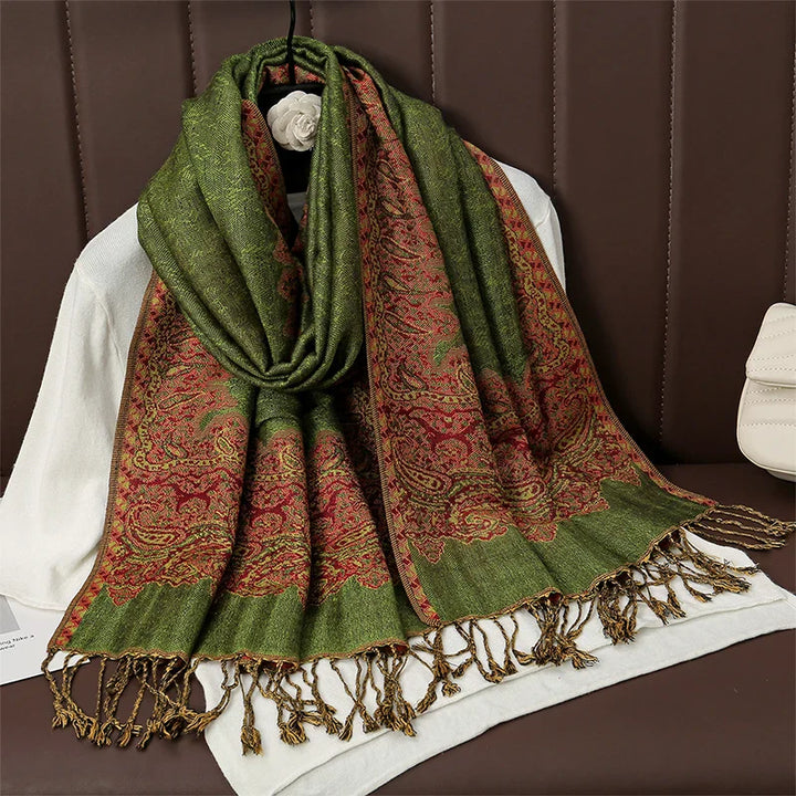 Skanto | Élégancea | Dame skjerf | Cashmere følelse | 70 × 190 cm | Luksus trykk & varm