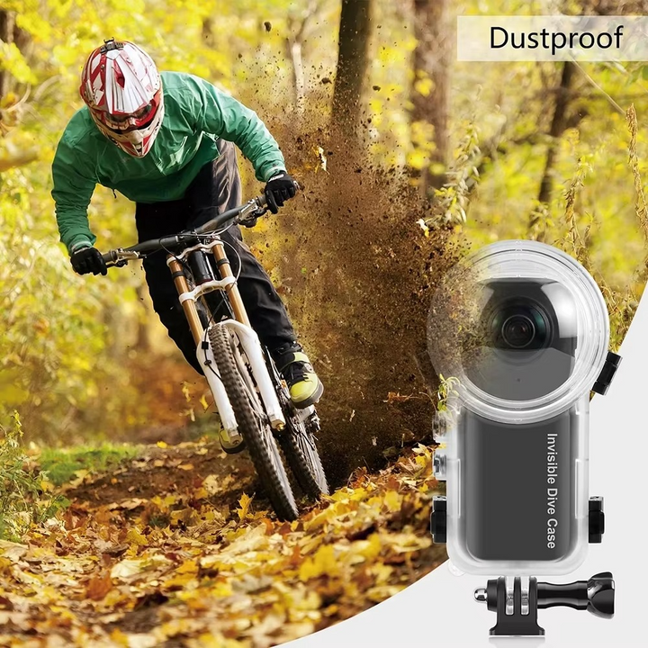 Skanto | Usynlig Vanntett Dykkekasse for Insta360 X3 - 50 meter Undervannshus Skal