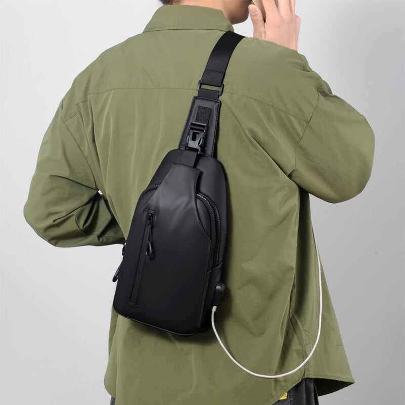 Skanto | Koreansk By Vanntett USB Lading Krossbody Bag