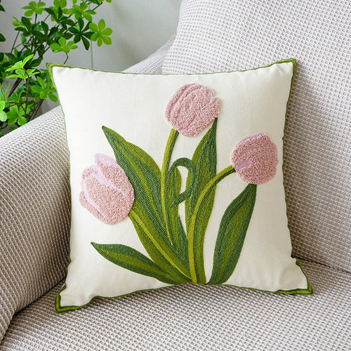 Brodert tulipanputeomslag | Skanto