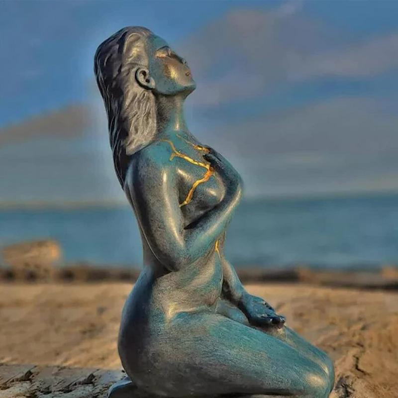 Norvo | Healing Goddess Skulptur: Harpik abstrakt