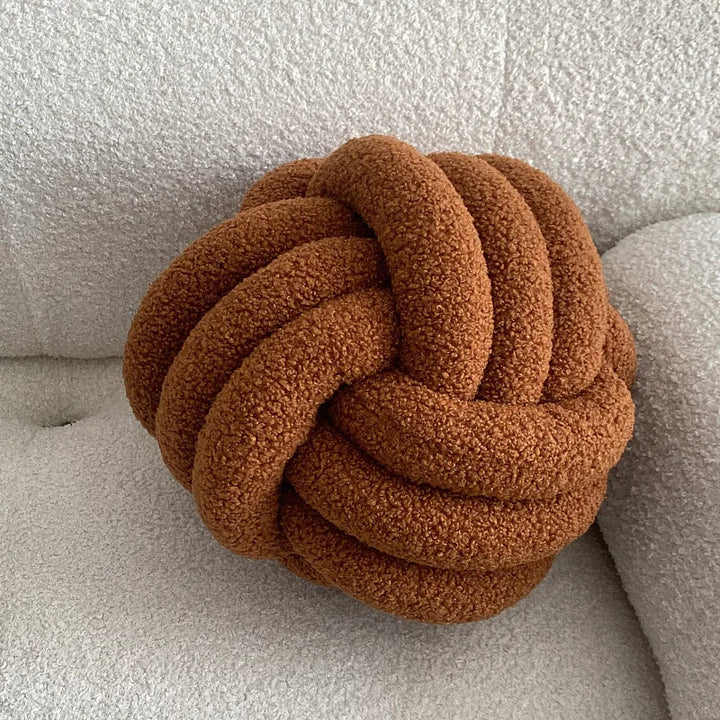 Nordic Bouclé Abstrakt Putefor – Minimalistisk Plysjpute | Skanto