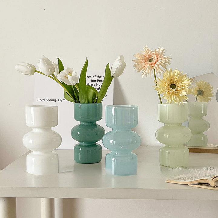 Skanto | Glass Dyre Vase - Flerfarget