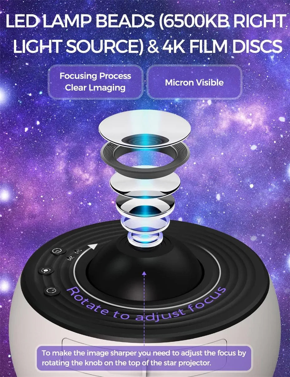 Skanto | 360° Rotere Planetarium Prosjektor Nattlampe