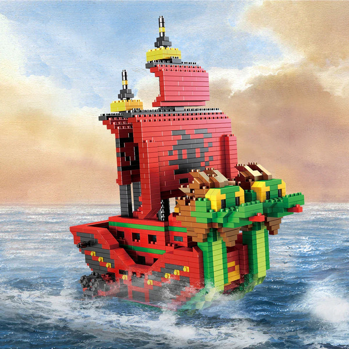Skanto | DIY Navigasjon Skip Byggekonstruksjoner Leketøy, Piratskip Dekorasjon Utdanningsleketøy, Gaver til Gutter og Jenter