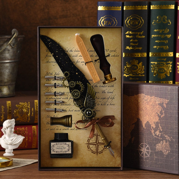 Skanto | Phoenix Feather Mechanisk Kalligrafi Penn Sett
