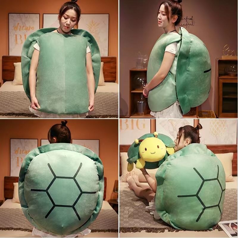 Skanto | Stor Skilpadde Skall Plush Myk Pute