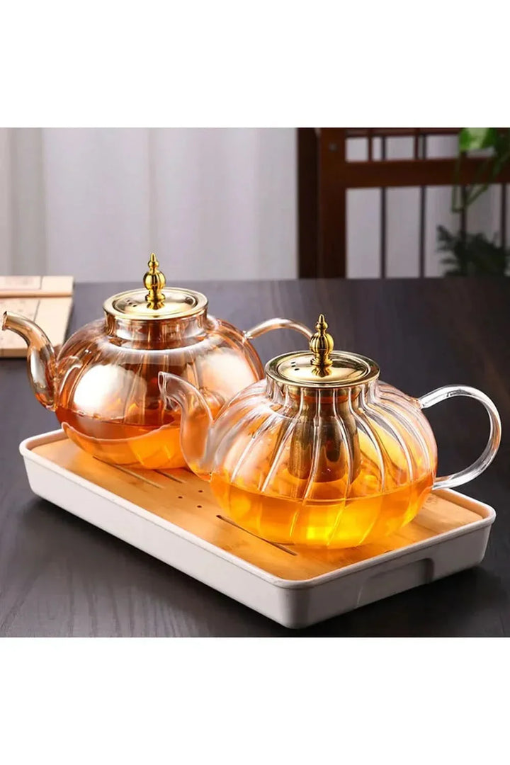 Skanto | Glasset tekanne med infuser og lokk for løs te