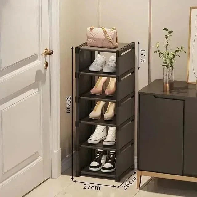Platzsparendes Schuhregal – Stapelbares Schuhregal für Ecken und kleine Räume