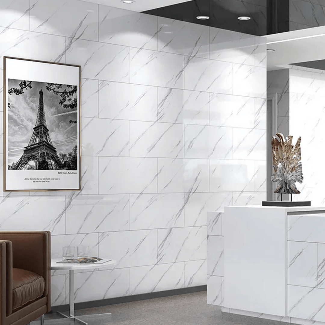 Skanto | Elegant Selvklisende Marmor PVC Gulvfliser