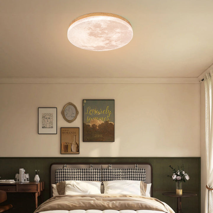 Skanto | Moderne måne-inspirert LED taklampe – myk ambient flush mount
