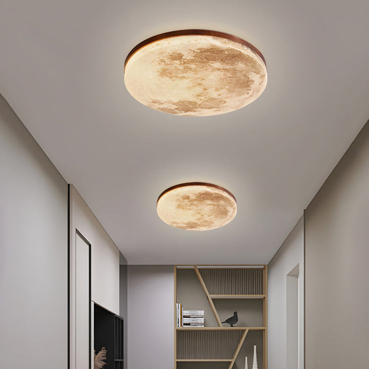 Skanto | Moderne måne-inspirert LED taklampe – myk ambient flush mount