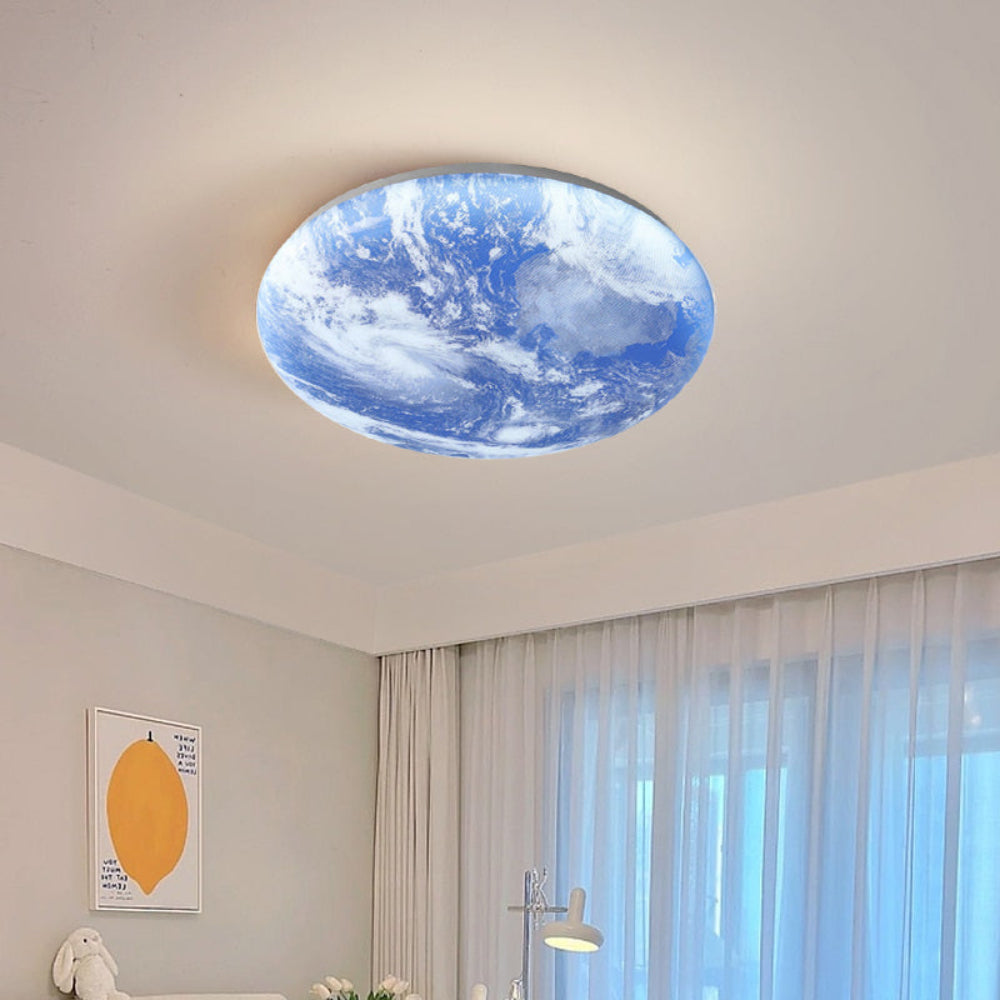 Skanto | Moderne måne-inspirert LED taklampe – myk ambient flush mount