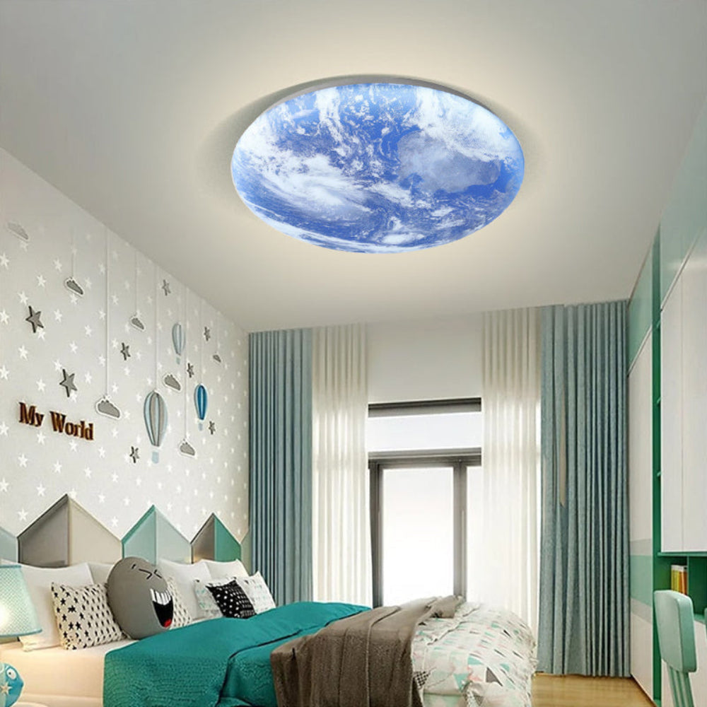 Skanto | Moderne måne-inspirert LED taklampe – myk ambient flush mount
