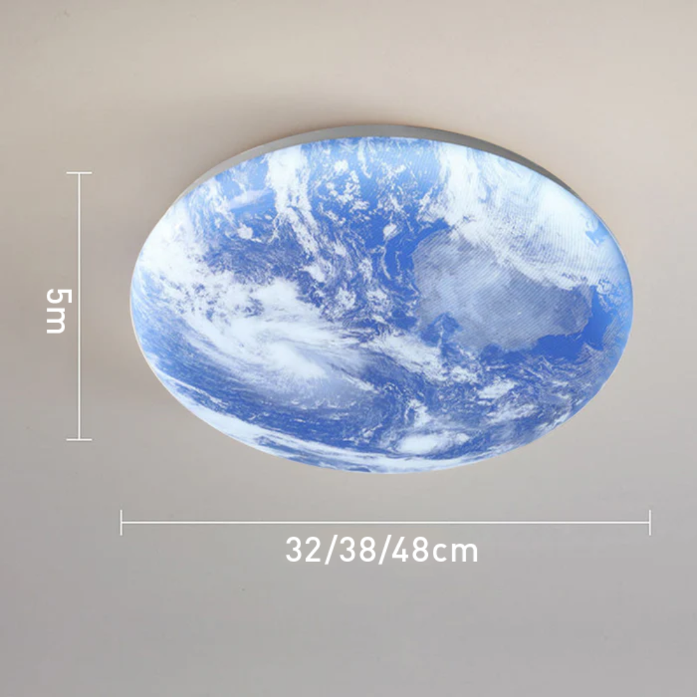Skanto | Moderne måne-inspirert LED taklampe – myk ambient flush mount