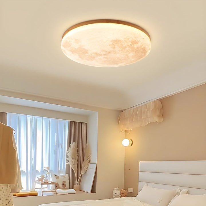 Skanto | Moderne måne-inspirert LED taklampe – myk ambient flush mount