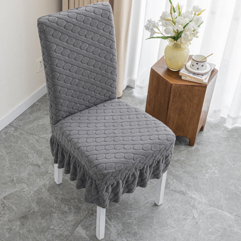 Skanto | Seraphine Pr präglert oval strikket spisestoltrekk