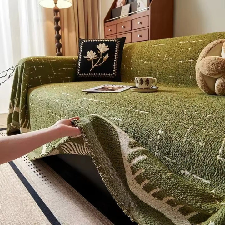Skanto | Serene Horizon Lines Sofa Cover