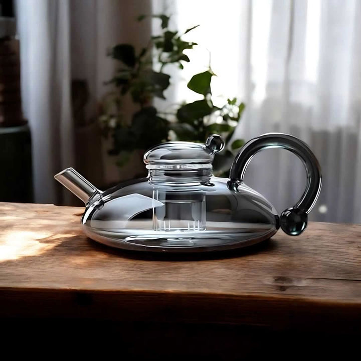 Skanto | Glass Tekanne Sett med Innebygd Filter og Kopper