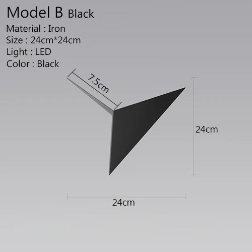 TriGlow Light - Modern LED Vegglampe 3W Skanto