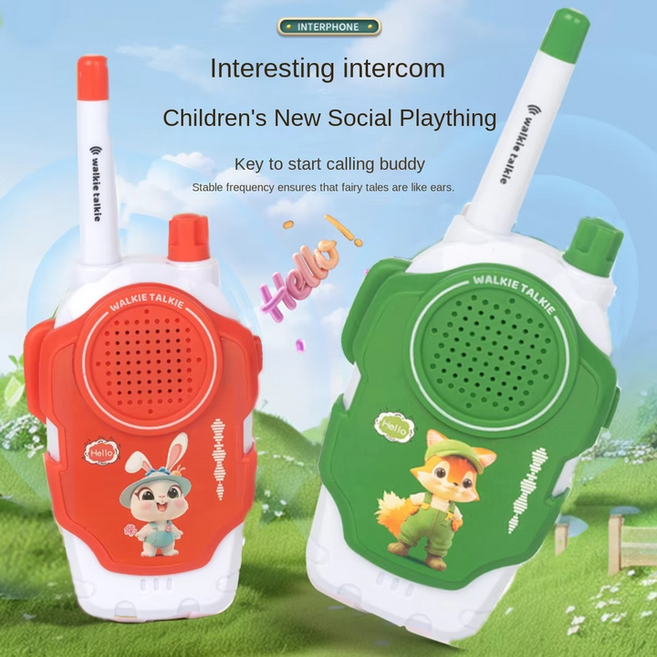 Skanto | 2 stk Barne Walkie-Talkies, 1600–1600ft To-veis Radioer, Mini Utendørs Eventyr Leke Sett
