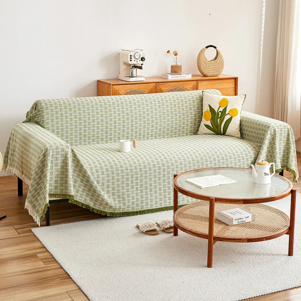 Skanto | Sofateppe kast | Vendbar design & Ekstra stor | Lett å ta vare på & Ripebestandig | CasaLunea
