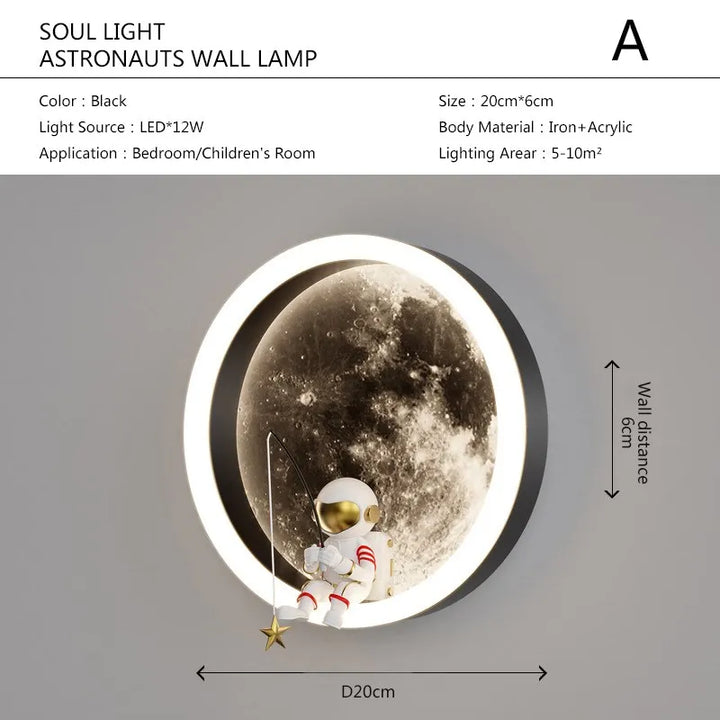 Skanto | Astronaut på månen Vegglampe