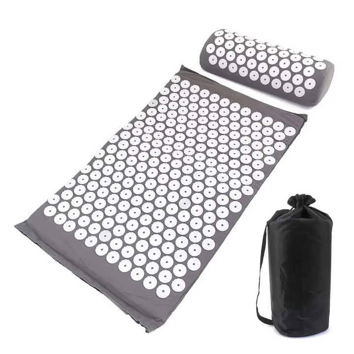 Skanto | Akupressur Massasje Matte og Pute Sett for Rygg og Kropp Lindring