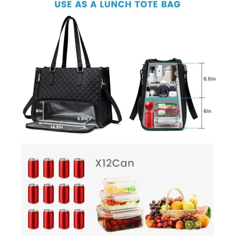 Skanto | 2-i-1 Laptop Bag med Isolert Lunsjrom