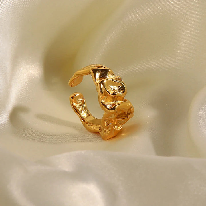 Skanto | Justerbar Teksturert Lava Ring