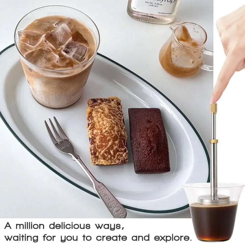 Skanto | Rustfritt Stål Gjenbrukbar Press Te Infuser
