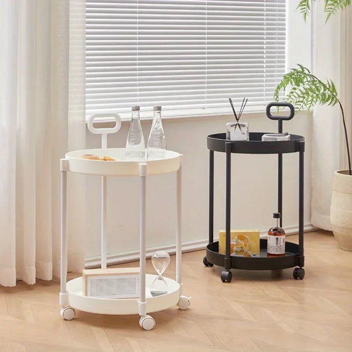 Skanto | 2-lags sidebord med hjul og håndtak